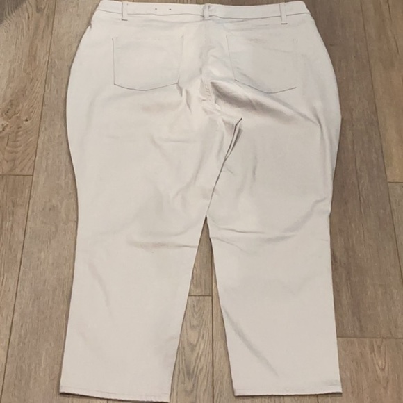 Talbots Women's Flawless Five Pockets Slim Ankle Light Gray Jeans Size 22WP - Picture 6 of 7